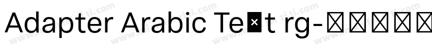 Adapter Arabic Text rg字体转换
